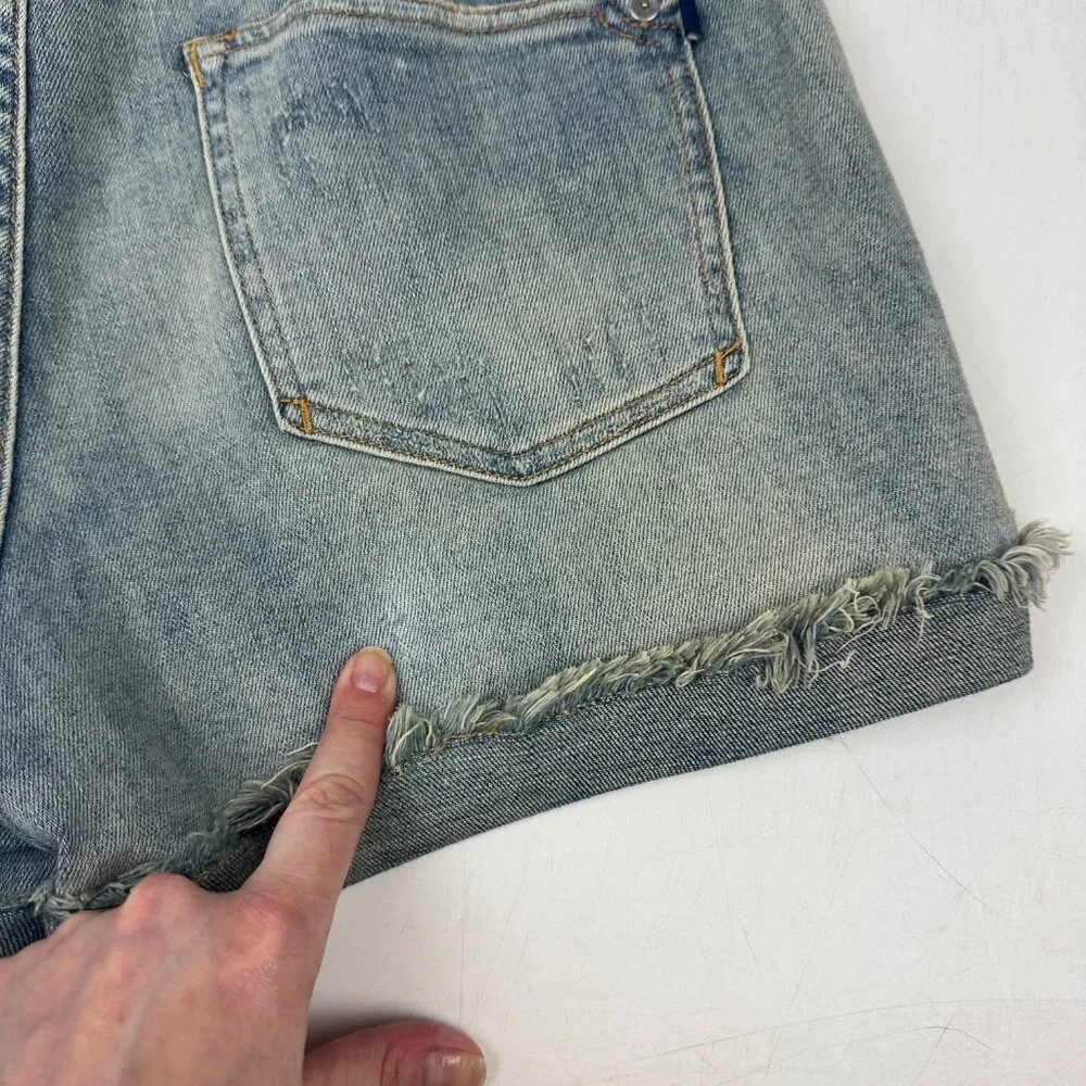 Anthropologie Pilcro Signature High‎ Rise Embroidered Western Denim Short 30 - Picture 10 of 13